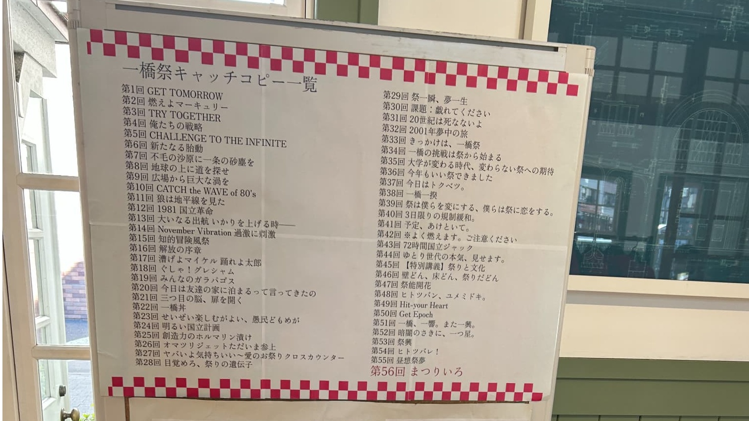 キャッチコピー展示